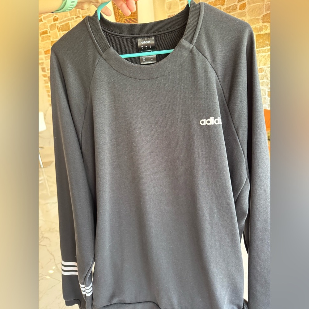 Adidas Charcoal Crew Neck Top